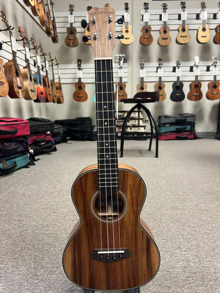 Islander by Kanile'a SAT-4 Solid Flamed Acacia Tenor Ukulele