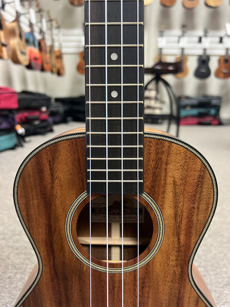 Islander by Kanile'a SAT-4 Solid Flamed Acacia Tenor Ukulele