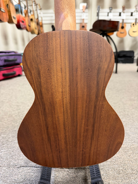 AMAHI C-49 Solid Koa Tenor Ukulele w/Case - Palm Tree Design