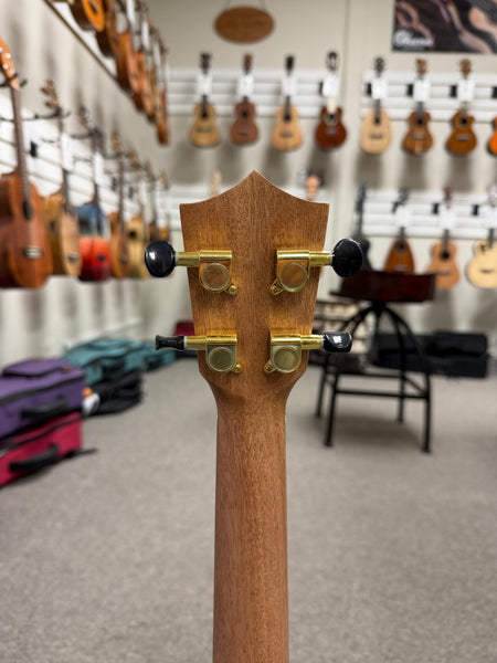 AMAHI C-49 Solid Koa Tenor Ukulele w/Case - Palm Tree Design