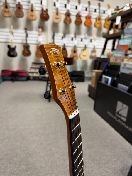 Kiwaya KPT-5K Solid 5A Curly Koa Tenor Ukulele w/Case