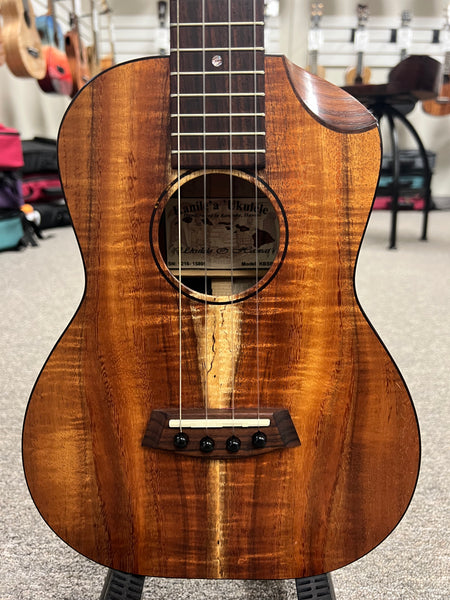 Kanile'a KBSP-T Solid Koa Electric Tenor Ukulele w/Case - Made in Hawaii - Pre Loved