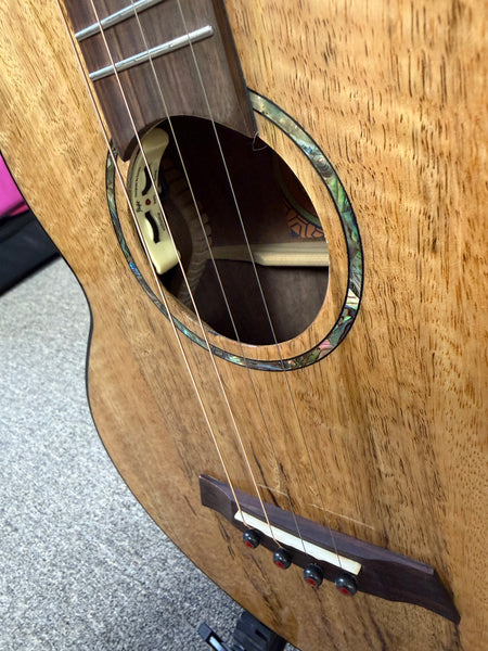 Flight Maia Solid Mango/Rosewood Steel String Electric Baritone Ukulele w/Case - #2