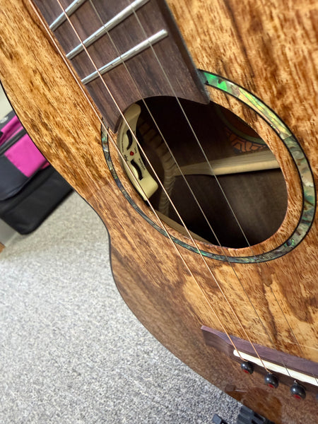 Flight Maia Solid Mango/Rosewood Steel String Electric Baritone Ukulele w/Case - #1