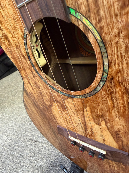 Flight Maia Solid Mango/Rosewood Steel String Electric Baritone Ukulele w/Case - #1