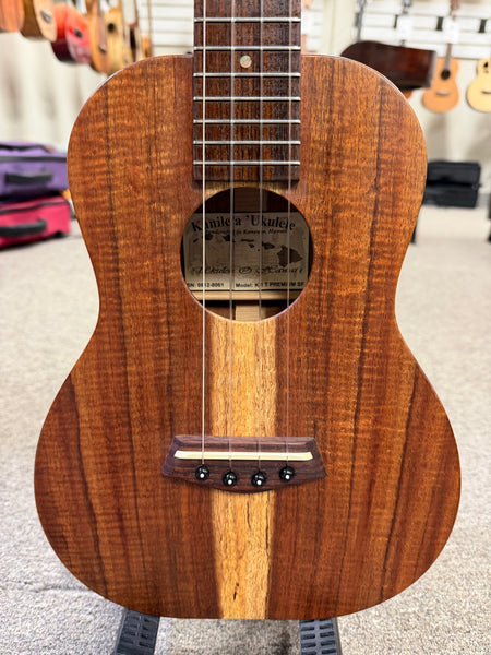 Kanile'a K1-T Premium Solid Koa Electric Tenor Ukulele w/Case - Natural Finish - Pre Loved