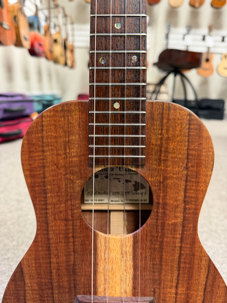 Kanile'a K1-T Premium Solid Koa Electric Tenor Ukulele w/Case - Natural Finish - Pre Loved