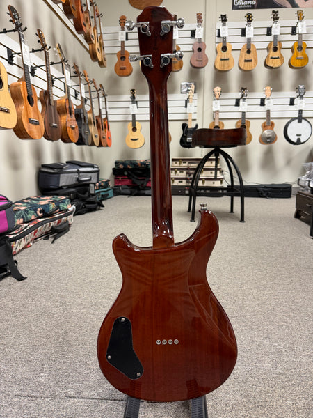 Flight Vanguard Solid Body Electric Ukulele w/Case - Transparent Purple TPP