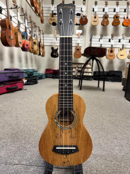 Islander by Kanile'a MAS-4 Spalted Maple Soprano Ukulele