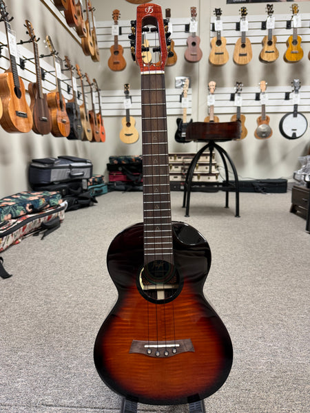 Flight Navigator Solid Flamed Maple/Rosewood Electric Tenor Ukulele w/Case