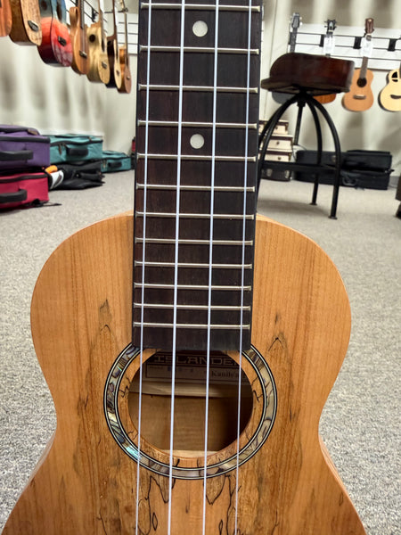 Islander by Kanile'a MAS-4 Spalted Maple Soprano Ukulele