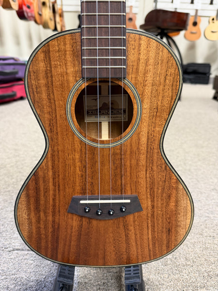 Islander by Kanile'a SAT-4 Solid Flamed Acacia Tenor Ukulele