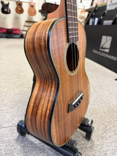 Islander by Kanile'a SAT-4 Solid Flamed Acacia Tenor Ukulele