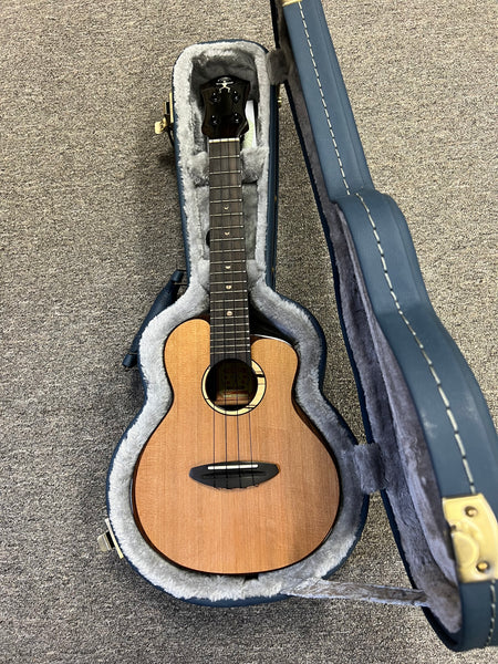 aNueNue UC-214 Cedar Bird Concert Ukulele w/Case - Cedar/Rosewood