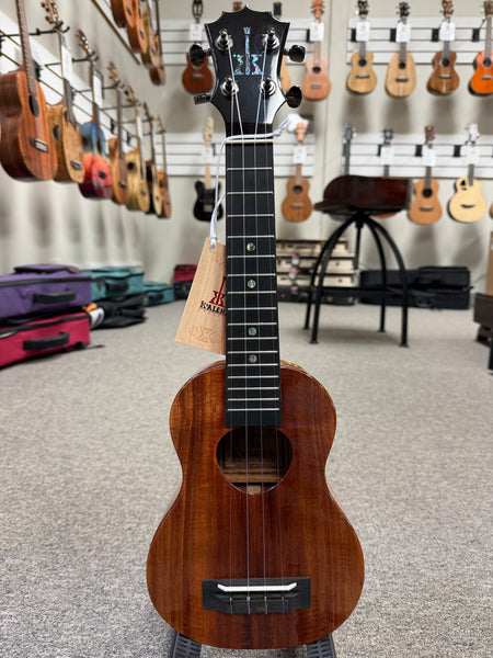 KoAloha KSM-00 Solid Koa Soprano Ukulele w/Case - Made in Hawaii