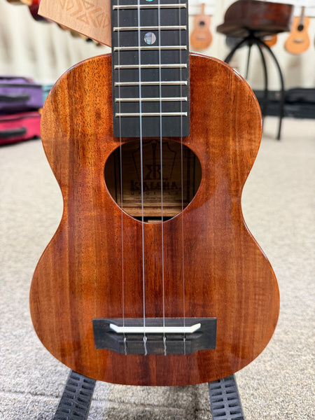 KoAloha KSM-00 Solid Koa Soprano Ukulele w/Case - Made in Hawaii