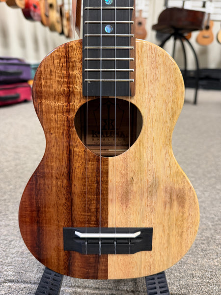 KoAloha KSNP-00 Solid Koa/Mango Naupaka Soprano Ukulele w/Case