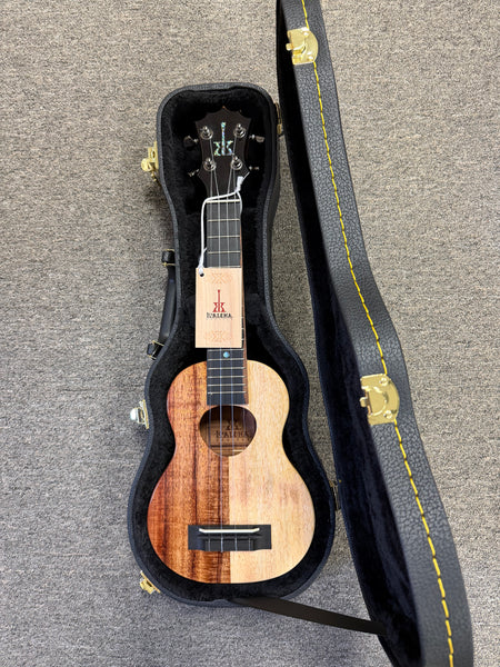 KoAloha KSNP-00 Solid Koa/Mango Naupaka Soprano Ukulele w/Case