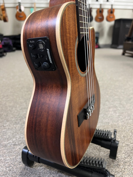 KALA KA-SA-TE-C Solid Acacia Electric Tenor Ukulele w/Cutaway