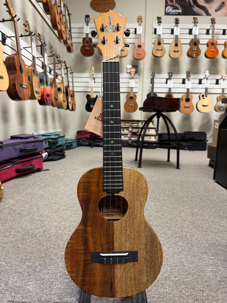 KoAloha KTNP-10 Solid Koa/Mango Naupaka Tenor Ukulele w/Case #1