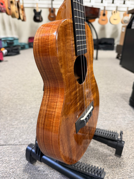 KoAloha KTMS-00 Slimline Solid Koa Tenor Ukulele w/Case #1 - Made in Hawaii !!