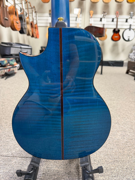 Enya EUT Flower-Sea Solid Maple Tenor Ukulele w/Case - Flower/Sea Ukulele Blue