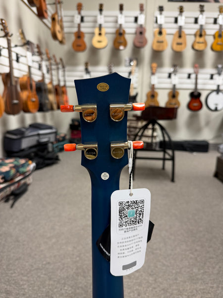 Enya EUT Flower-Sea Solid Maple Tenor Ukulele w/Case - Flower/Sea Ukulele Blue