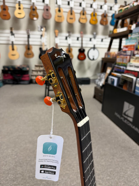 Enya EUT-S1-EQ Solid Spruce/Rosewood Electric Tenor Ukulele w/Case