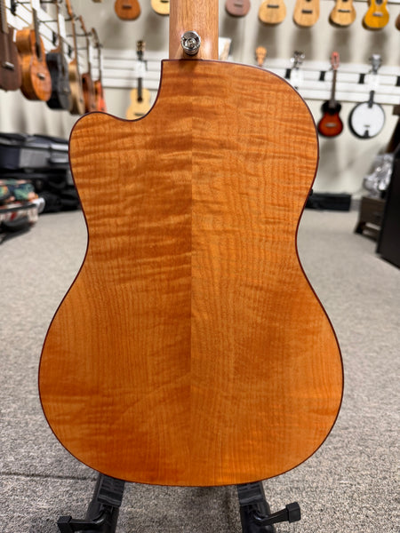 LANIKAI FM-CEB Flamed Maple Baritone Electric Ukulele w/Case - Cutaway/Fishman Pickup