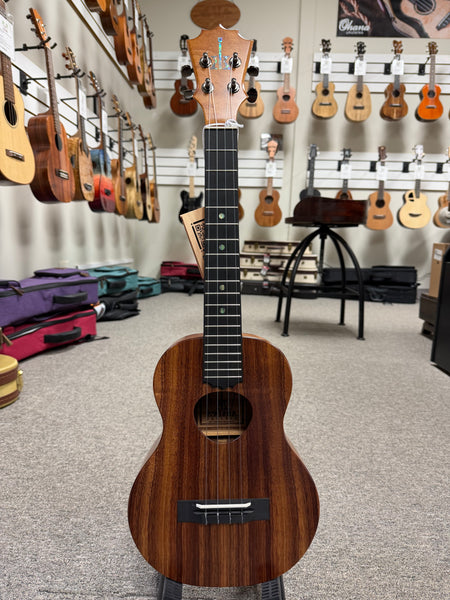 KoAloha KTM-10 Solid Koa Pikake Tenor Ukulele w/Case #3 - Made In Hawaii - Satin Finish