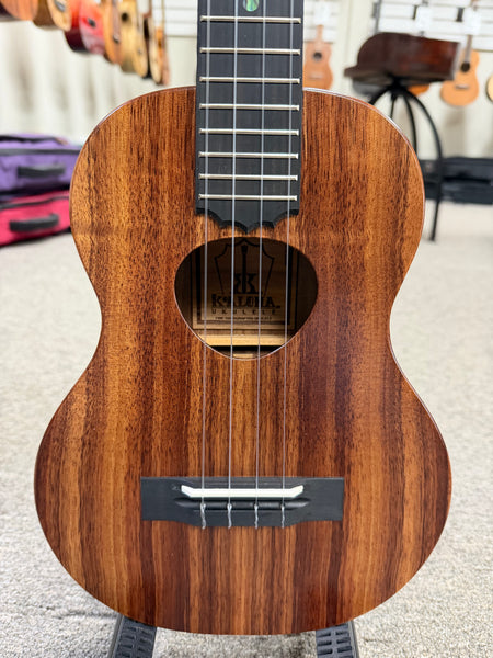 KoAloha KTM-10 Solid Koa Pikake Tenor Ukulele w/Case #3 - Made In Hawaii - Satin Finish