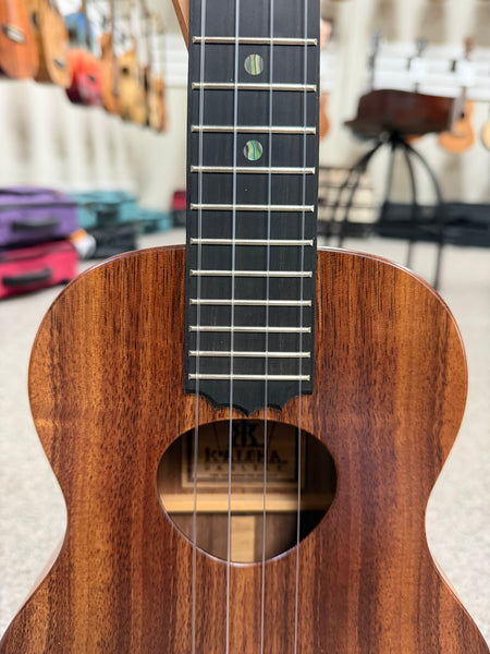 KoAloha KTM-10 Solid Koa Pikake Tenor Ukulele w/Case #3 - Made In Hawaii - Satin Finish