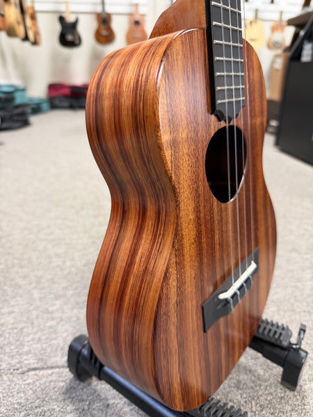 KoAloha KTM-10 Solid Koa Pikake Tenor Ukulele w/Case #3 - Made In Hawaii - Satin Finish