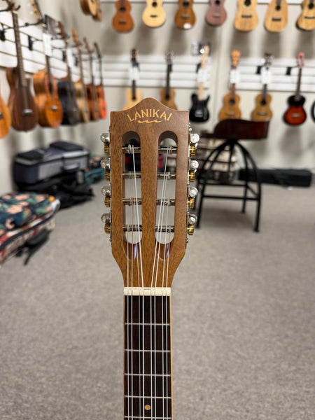 Lanikai ACST-8CET Acacia 8 String Tenor Ukulele w/Case - Solid Top - Cutaway/Fishman Pickup