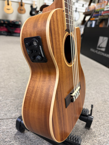 Lanikai ACST-8CET Acacia 8 String Tenor Ukulele w/Case - Solid Top - Cutaway/Fishman Pickup