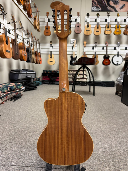 Lanikai ACST-8CET Acacia 8 String Tenor Ukulele w/Case - Solid Top - Cutaway/Fishman Pickup