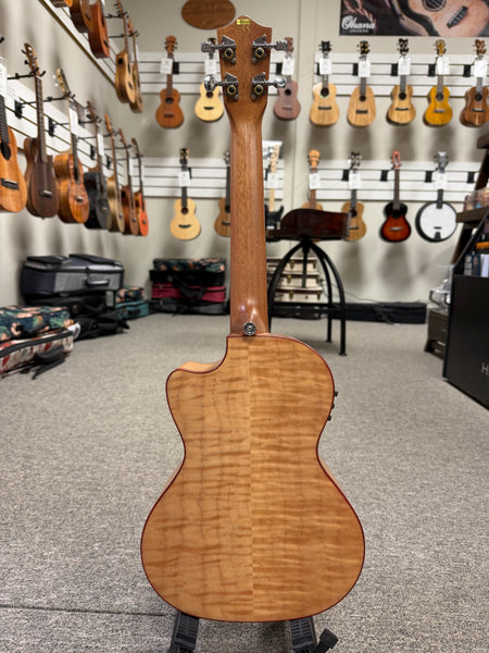 Lanikai FM-CET Flamed Maple Tenor Ukulele w/Case - Cutaway/Fishman Pickup