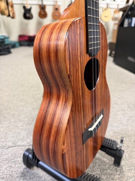 KoAloha KTM-10 Solid Koa Pikake Tenor Ukulele w/Case #4 - Made In Hawaii - Satin Finish