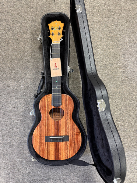KoAloha KTM-10 Solid Koa Pikake Tenor Ukulele w/Case #4 - Made In Hawaii - Satin Finish
