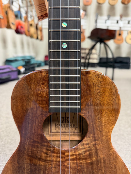 KoAloha KTMS-00 Slimline Solid Koa Tenor Ukulele w/Case #2 - Made in Hawaii !!