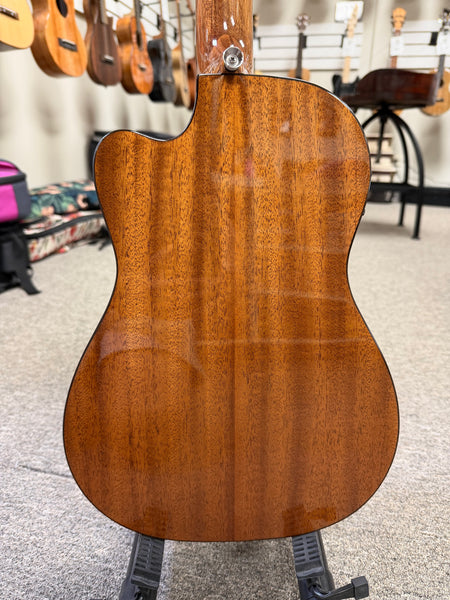 Lanikai MAS-CEB Solid Mahogany Electric Baritone Ukulele w/Case - Cutaway/Fishman Pickup