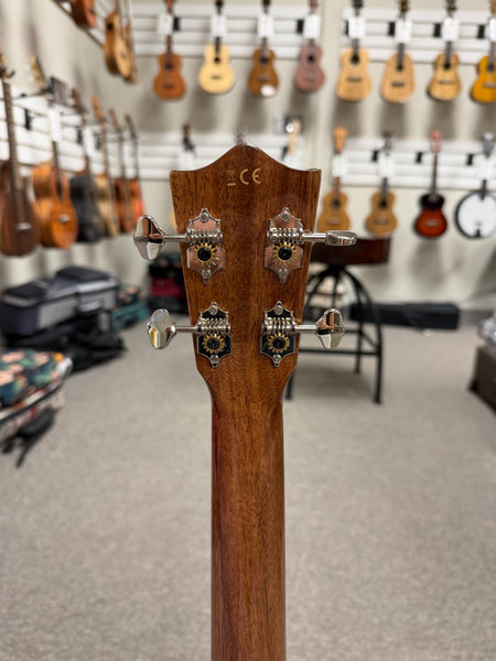 Lanikai MAS-CEB Solid Mahogany Electric Baritone Ukulele w/Case - Cutaway/Fishman Pickup