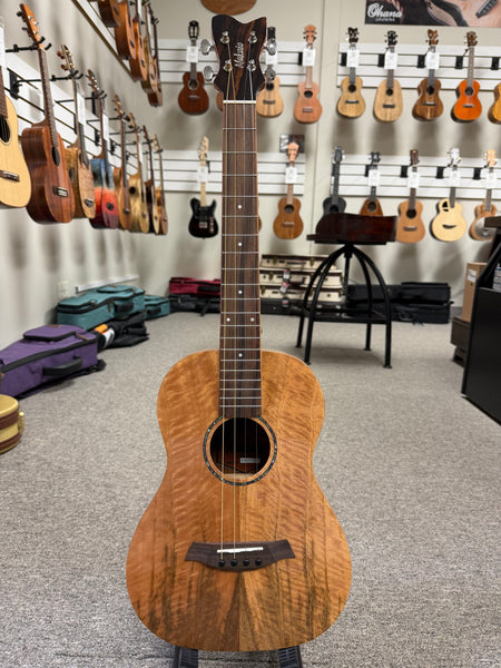 Makaio MSMBS-10 Steel String Spalted Mango Baritone Ukulele w/Case