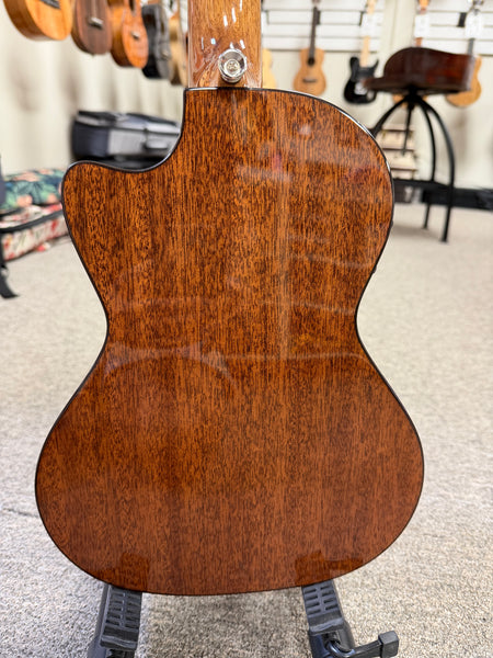 Lanikai MAS-CET Solid Mahogany Electric Tenor Ukulele w/Case - Cutaway/Fishman Pickup