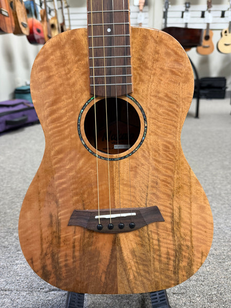 Makaio MSMBS-10 Steel String Spalted Mango Baritone Ukulele w/Case