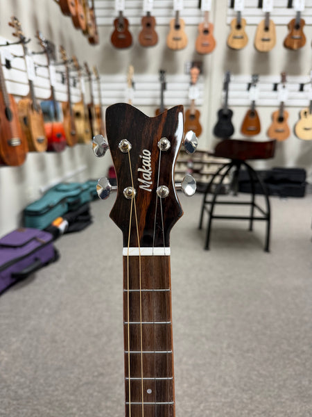 Makaio MSMBS-10 Steel String Spalted Mango Baritone Ukulele w/Case