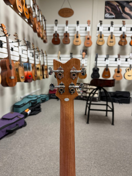 Makaio MSMBS-10 Steel String Spalted Mango Baritone Ukulele w/Case