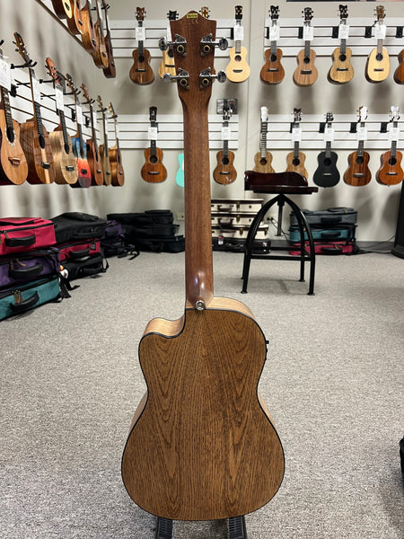 LANIKAI OA-CEB Oak Electric Baritone Ukulele w/Case - Cutaway/Fishman Pickup