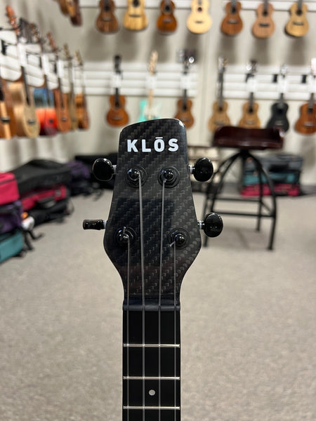 Klos Deluxe Full Carbon Fiber Tenor Electric Ukulele w/Case - Travel Uke