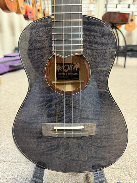 Oli L2-TMG-BK Black Solid Mango Tenor Ukulele w/Case